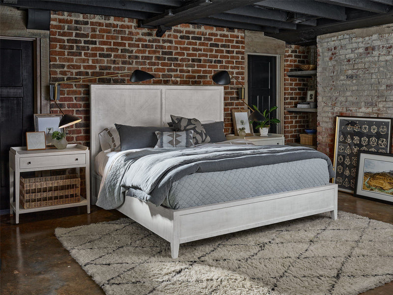 Modern Farmhouse Ames Bed Pearl Silver