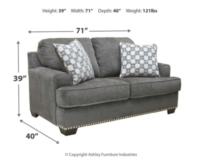 Locklin Sofa, Loveseat, Chair, and Ottoman