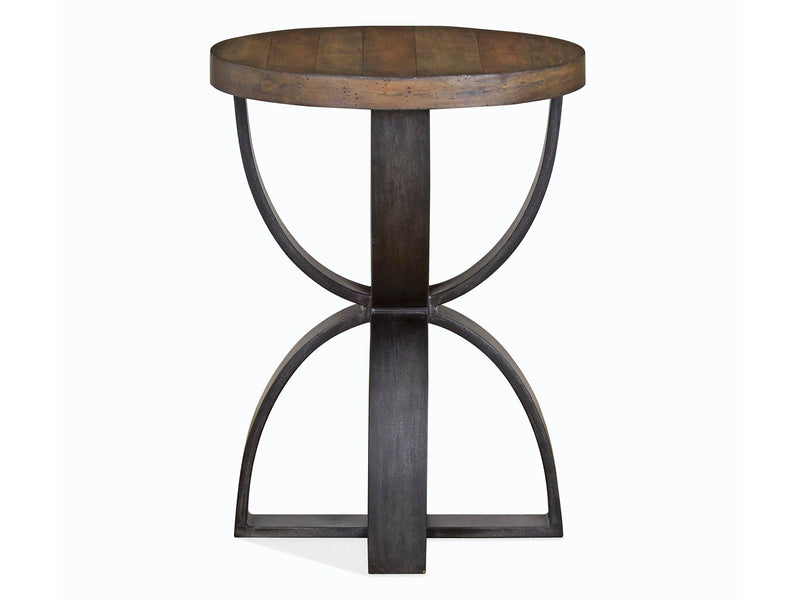 Bowden - Round Accent Table - Rustic Honey