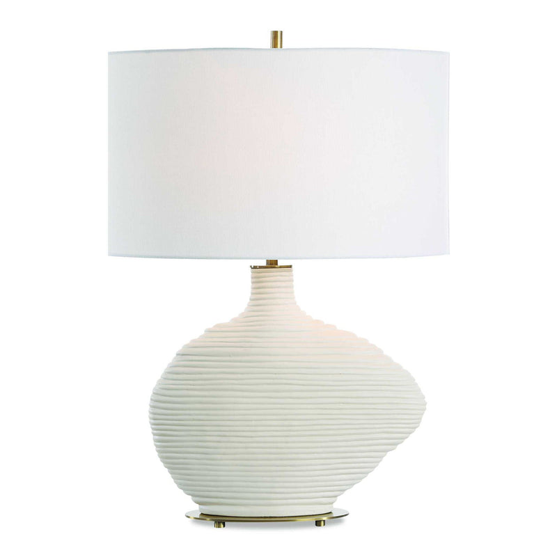 Duostacked - Ceramic Table Lamp - White