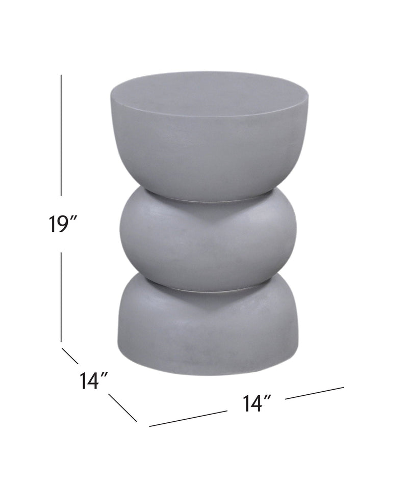 Haven - Accent Table - Gray Plaster
