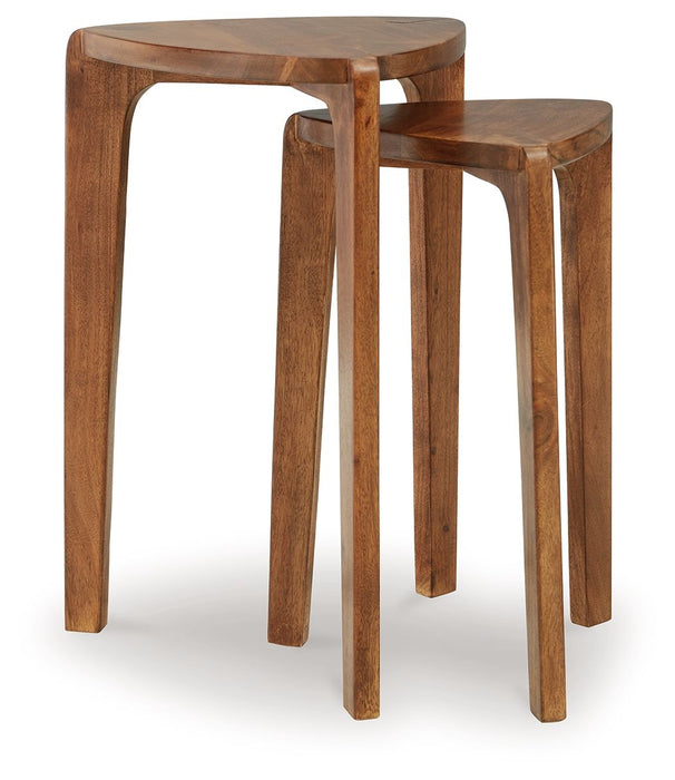 Brynnleigh - Accent Table Set (Set of 2) - Medium Brown