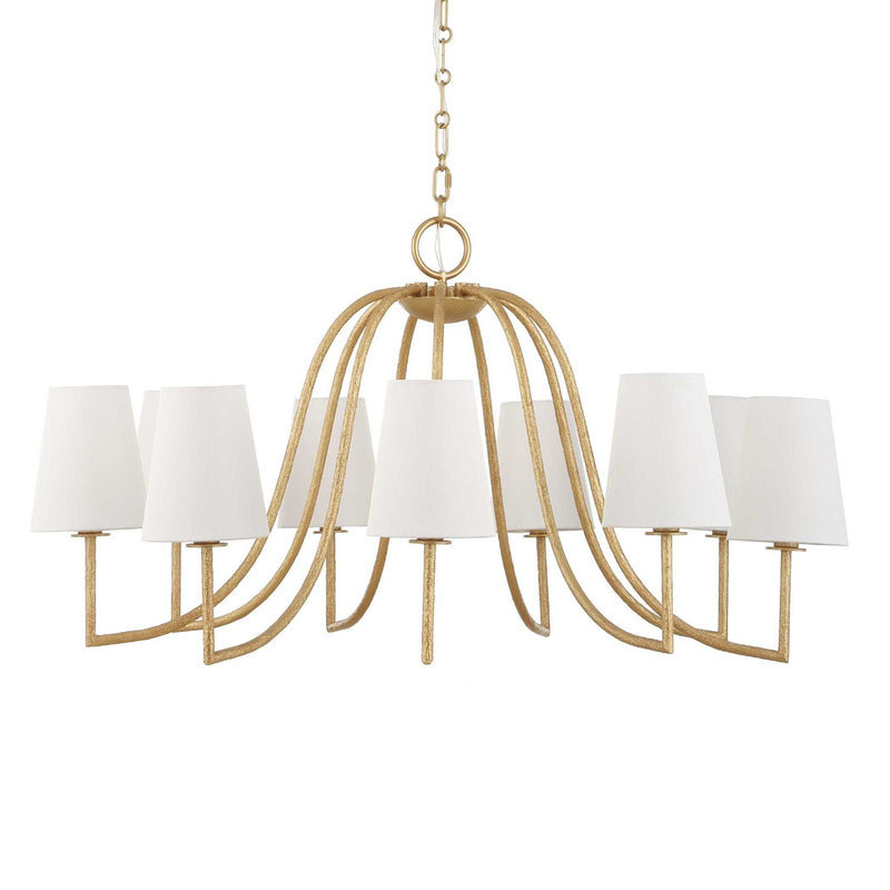 Seville - 9 Light Chandelier - Gold