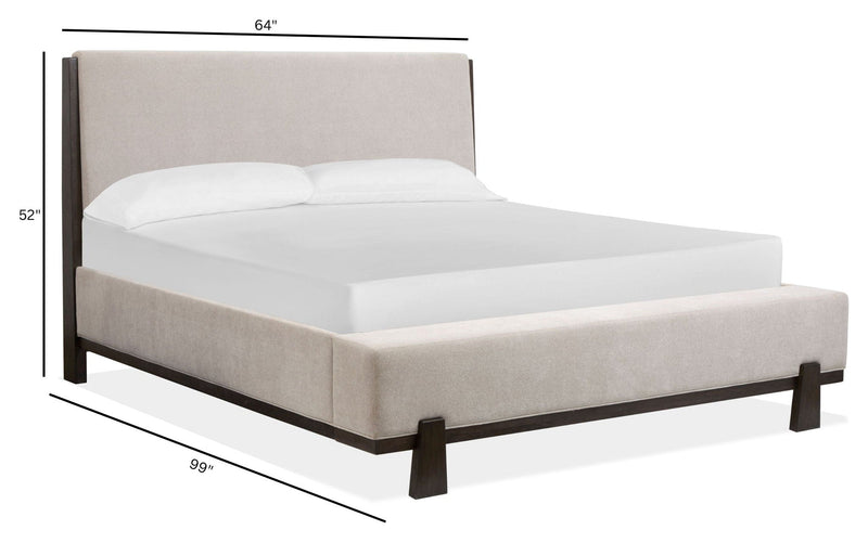 Tauren - Complete Upholstered Panel Bed