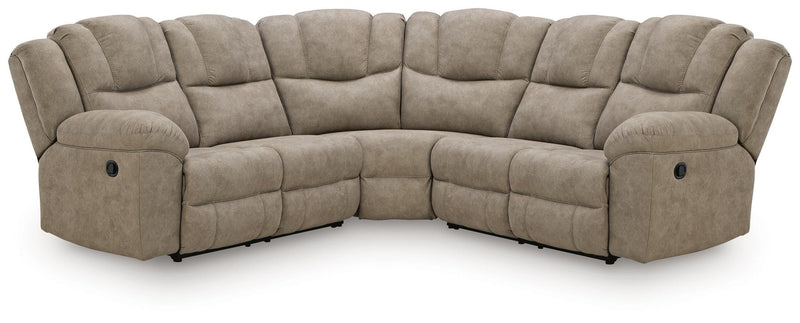 Pearce-Pike - 3-Piece Reclining Sectional - Birch