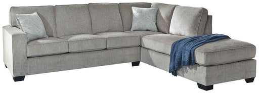 Altari - Right Arm Facing Corner Chaise 2 Pc Sectional - Alloy