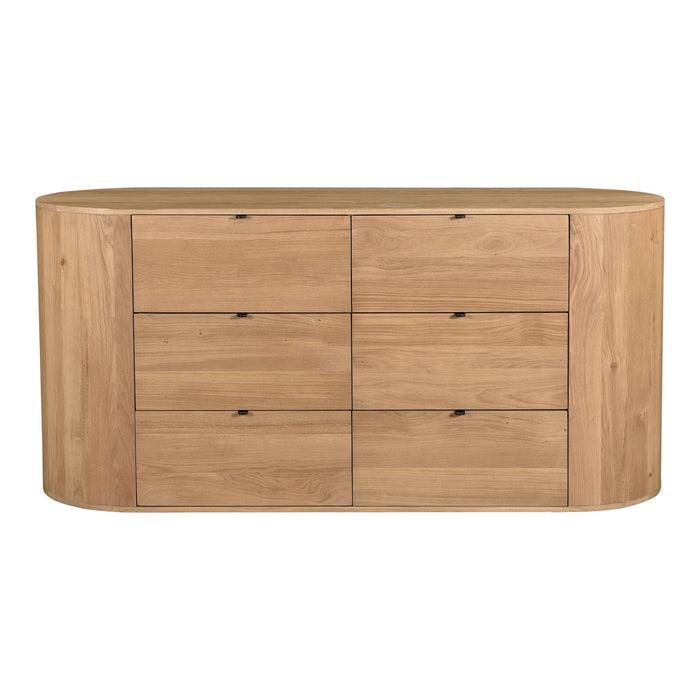 Theo - 6 Drawer Dresser - Light Brown