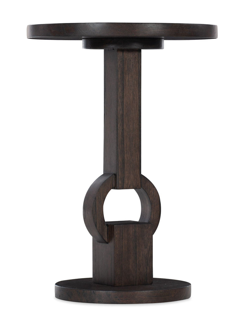 Commerce And Market - Round Side Table - Dark Brown