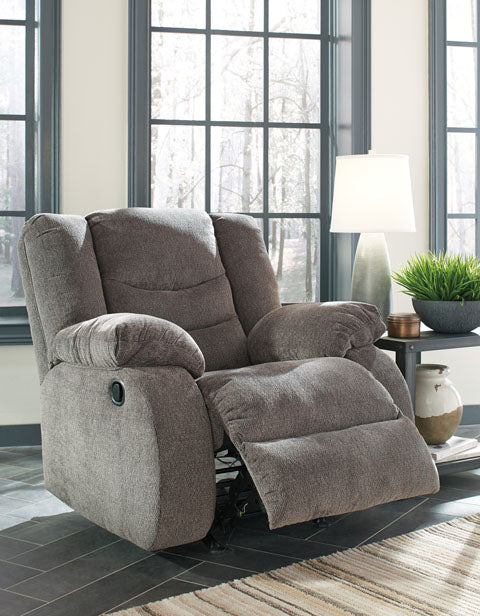 Tulen Rocker Reclining Chair - Gray - Furniture Depot