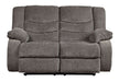 Tulen Reclining Loveseat - Gray - Furniture Depot