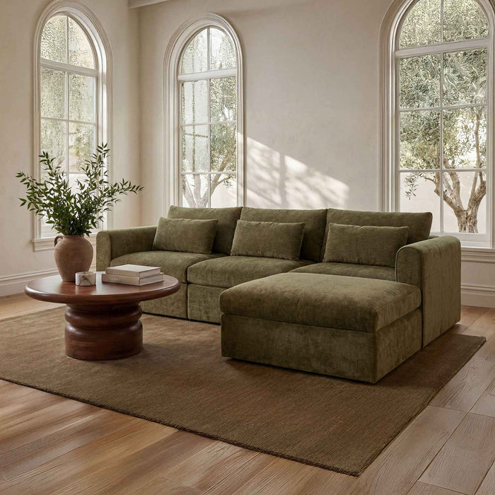 Swift - Lounge Modular Sectional - Dark Green