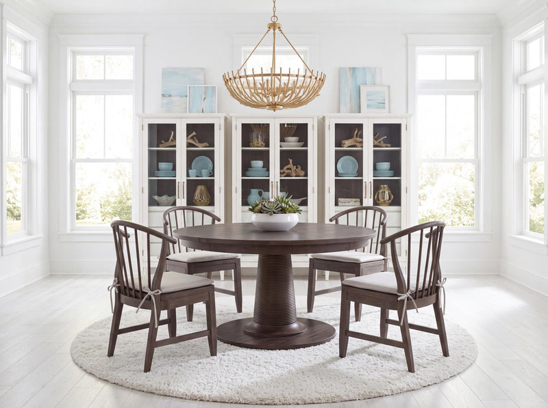 Reflections - Display Cabinet - Cashmere / Dark Roast