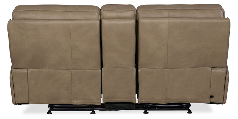 MS - Riverton Power Gliding Console Loveseat With Power Headrest And Lumbar