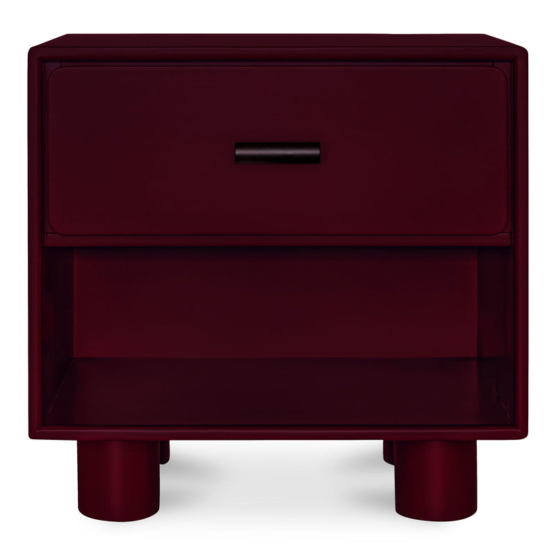 Jolene - Accent Nightstand - Deep Red