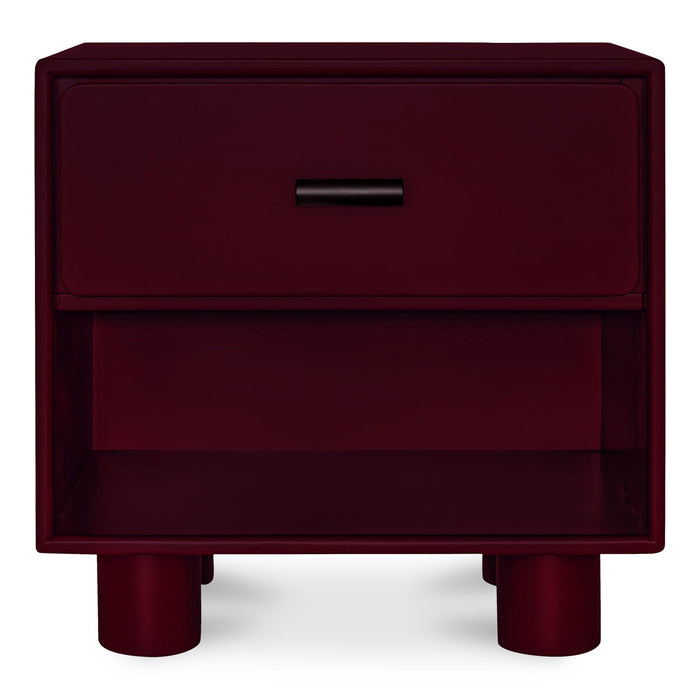 Jolene - Accent Nightstand - Deep Red