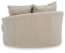 Steelwater Retreat - Oversized Swivel Accent Chair - Latte