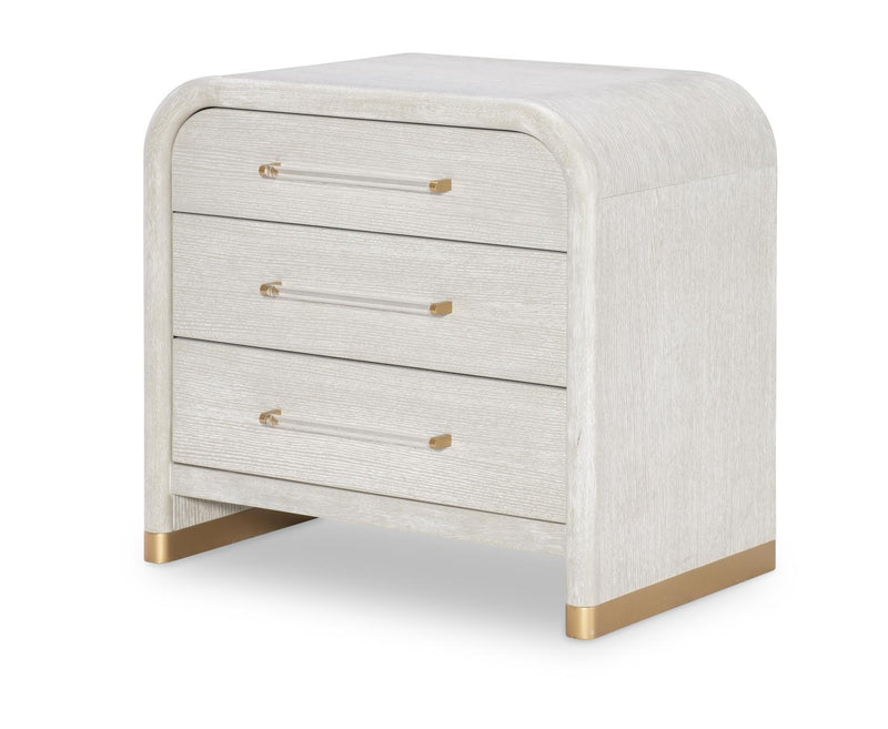 Miramar - Three Drawer Nightstand - Oyster