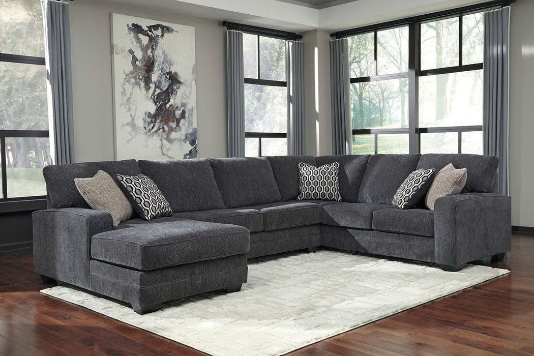 Tracling Slate Left Arm Facing Corner Chaise, Armless Loveseat, Right Arm Facing Sofa Sectional