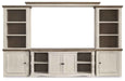 Havalance - 4 Pc. - Entertainment Center - 67" TV Stand - Brown / Beige