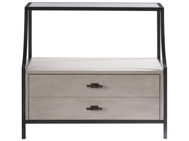 Midtown Stone Top Night Table Light Brown