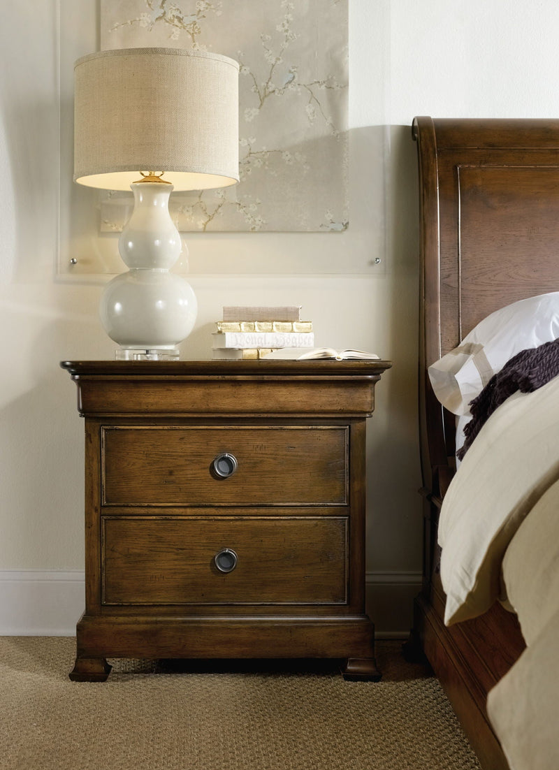 Archivist - 3-Drawer Nightstand - Dark Brown