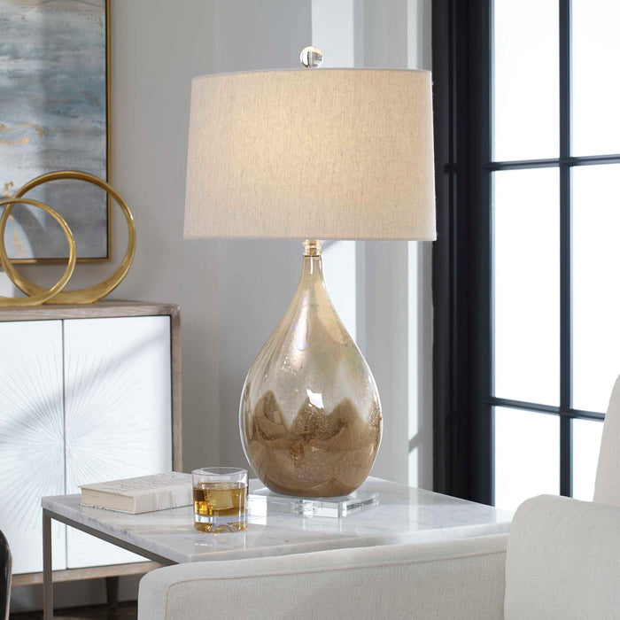 Flavian - Glazed Ceramic Lamp - Light Brown