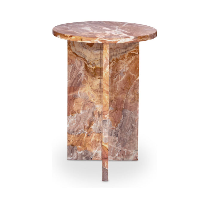 Grace - Accent Table Levante Marble - Orange