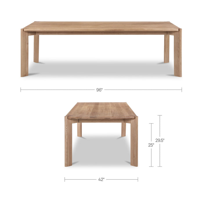 Daifuku - Large Dining Table - Brushed Oak / Natural