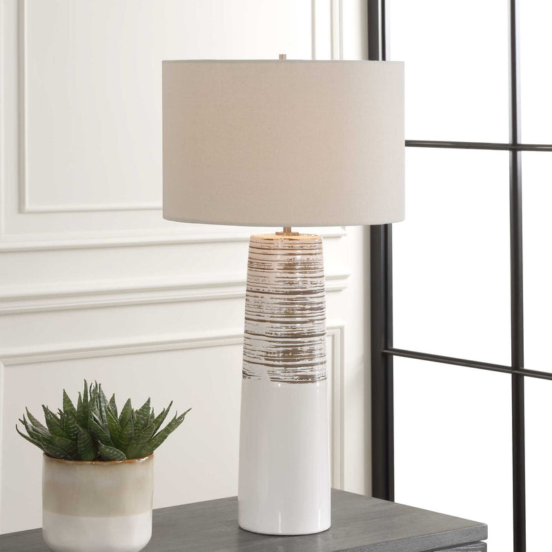Haven - Glaze Table Lamp - White