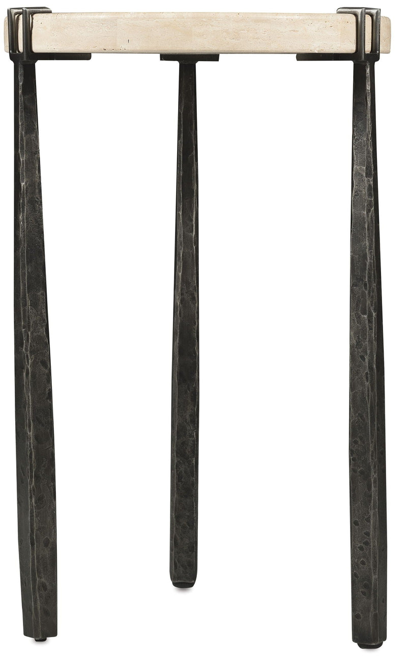 Driftwood - Metal Spot Table - Beige / Gray