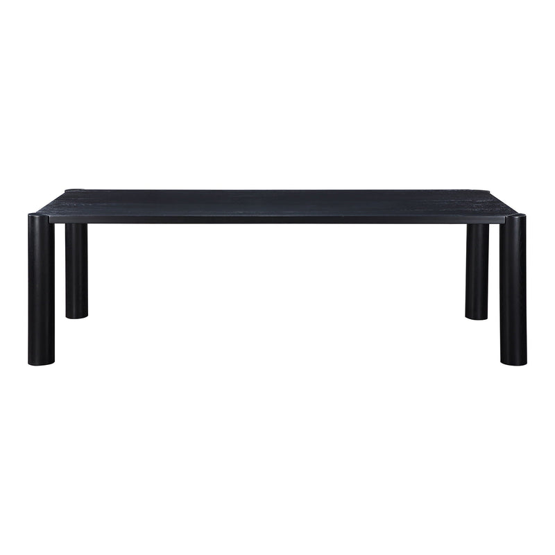 Post - Large Dining Table - Black Oak