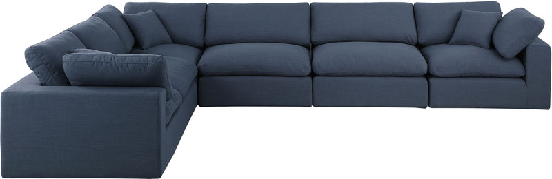 Comfy - 6 Piece Linen Modular Corner Sectional