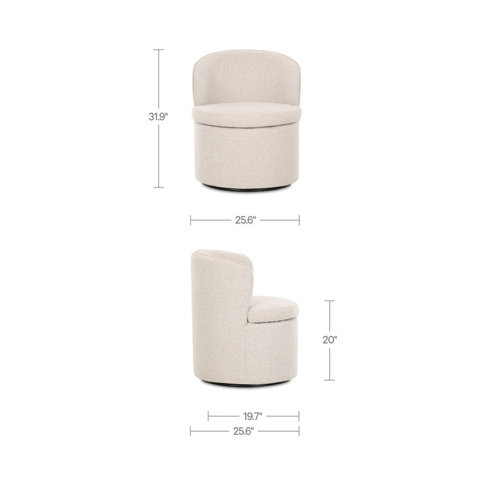 Dane - Swivel Chair - Oatmeal