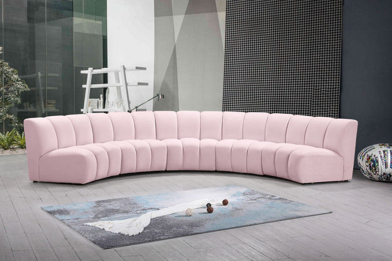 Infinity - 5 Piece Velvet Modular Sectional