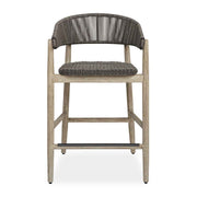 Dermott - Outdoor Counter Stool - Brown / Dark Gray