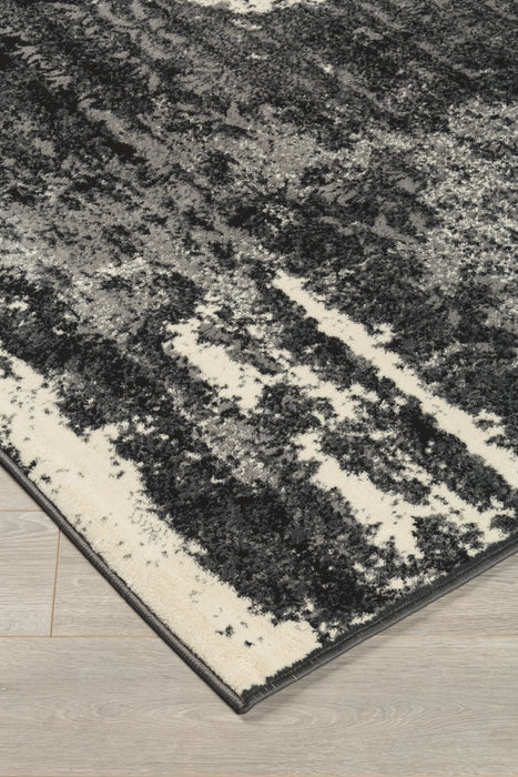 Roskos Black / Cream / Gray Rug