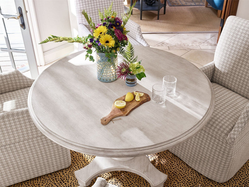 Past Forward Ansen Round Dining Table Pearl Silver