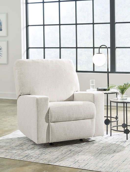 Rannis - Rocker Recliner - Fabric - Snow