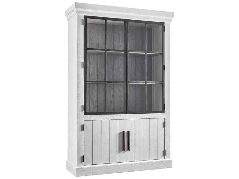 Modern Farmhouse Huntley Display Cabinet Pearl Silver