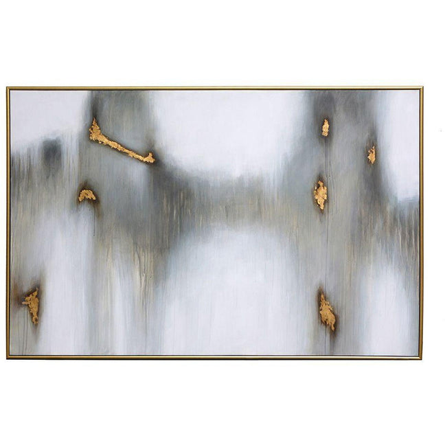 Water Marks 72" X 48" Gold Floater Frame