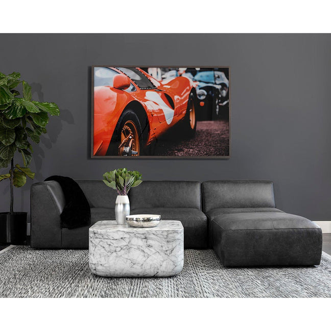 Vintage Ferrari 72" X 48" Charcoal Frame