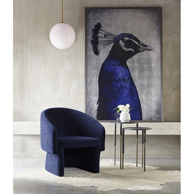 The Peacock 48" X 72" Charcoal Frame