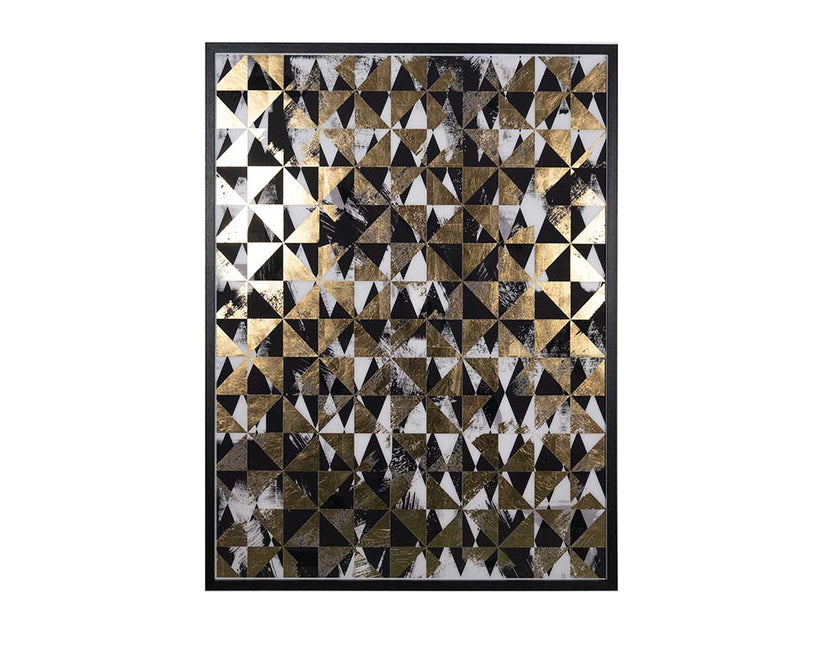 Overprint (Set Of 2) 38" X 48" Black Frame