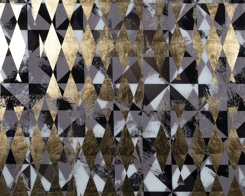 Overprint (Set Of 2) 38" X 48" Black Frame