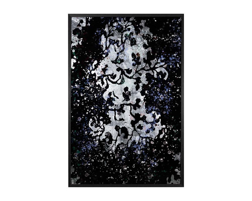 Floral Fantasy (Set Of 2) 40" X 60" Charcoal Frame