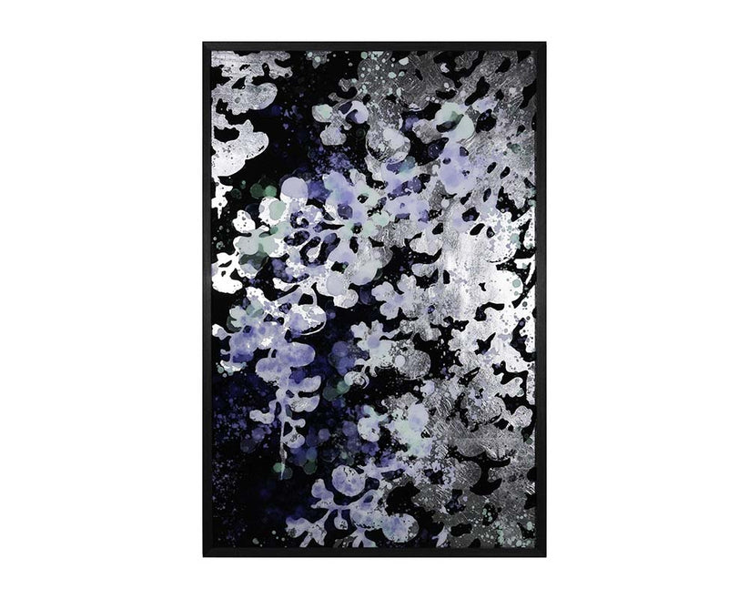 Floral Fantasy (Set Of 2) 40" X 60" Charcoal Frame