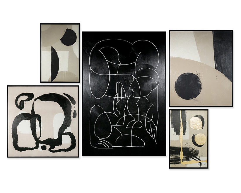 Multiple Lives (Set Of 5) Black Floater Frame