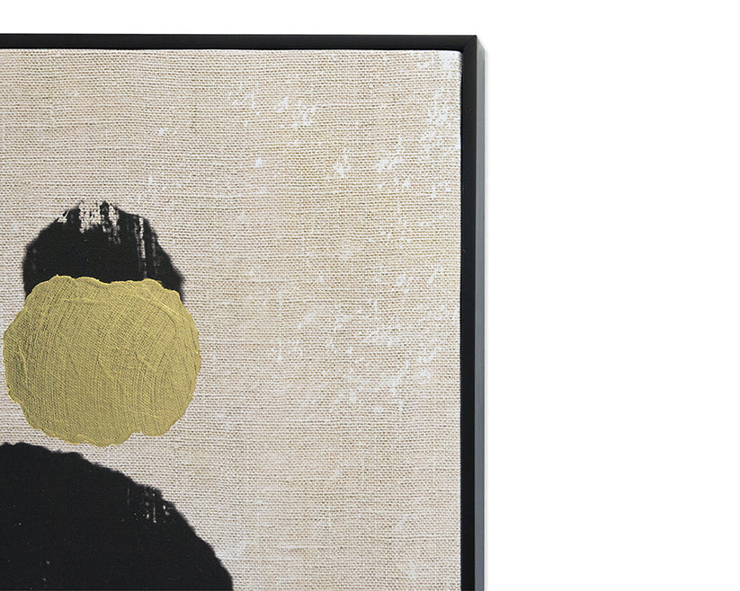 Fun and Whimsy (Set Of 2) 48" X 48" Black Floater Frame