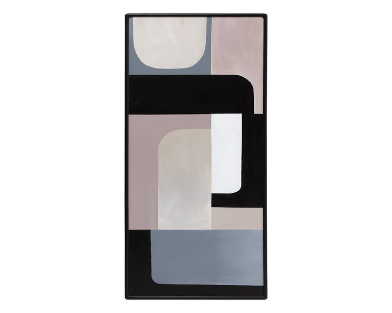 Radical Interpretation (Set Of 3) 28" X 66" Black Floater Frame