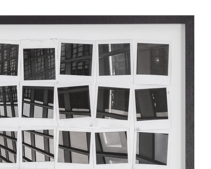 Picture In Polaroids - 50" X 35" - Black Frame